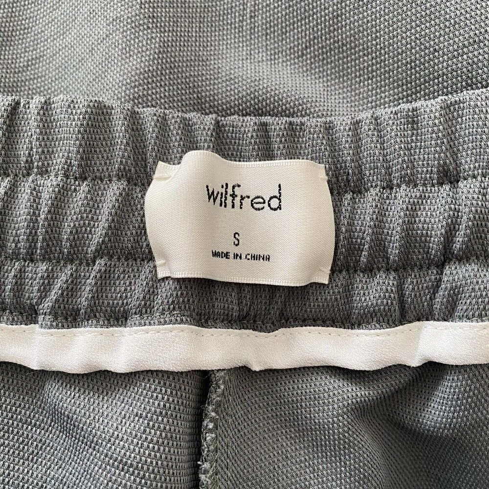 Wilfred Women's Casual Buffon Crepe Pants Joggers Green Drawstring Size Small - Picture 7 of 9